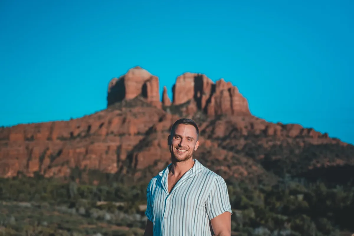 Jack Rosenkrantz smiling in Sedona, Arizona